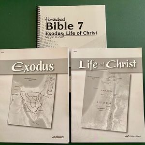 Abeka 7th grade Bible Exodus and Life of Christ